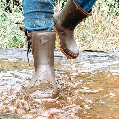 Muckboot Braun Muck Originals Damen Zum Ziehen Auf Mitte