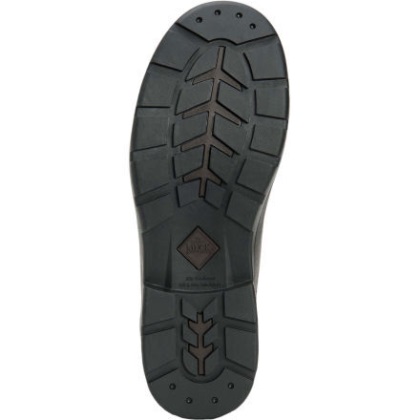 Herren Mühe Farm Leder Chelsea Muckboot Schwarz