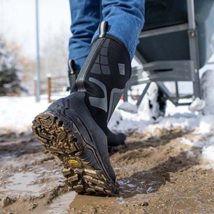 Muckboot Schwarz Herren Apex Pro Vibram Arctic Grip A.t. Traktionsöse