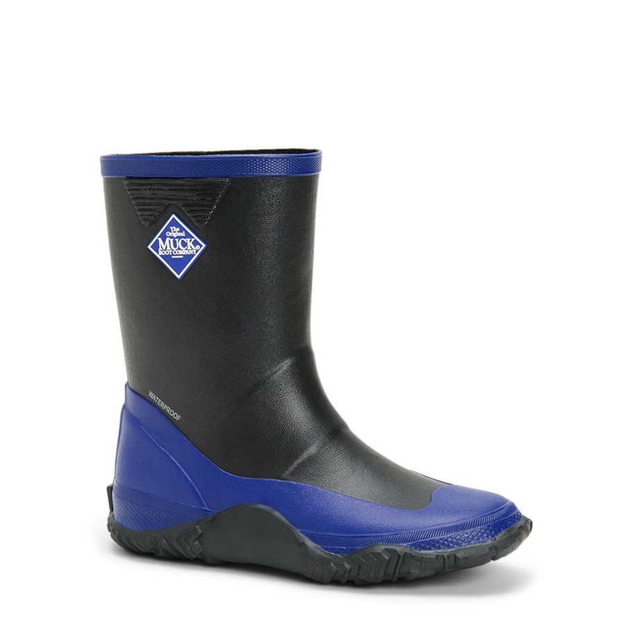 Häckslerstiefel Für Kinder Schwarz Blau Muckboot