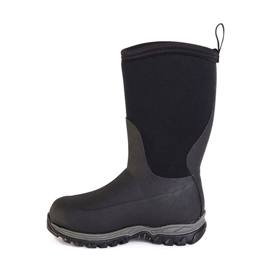 Robuste II Hohe Kinderstiefel Schwarz Muckboot