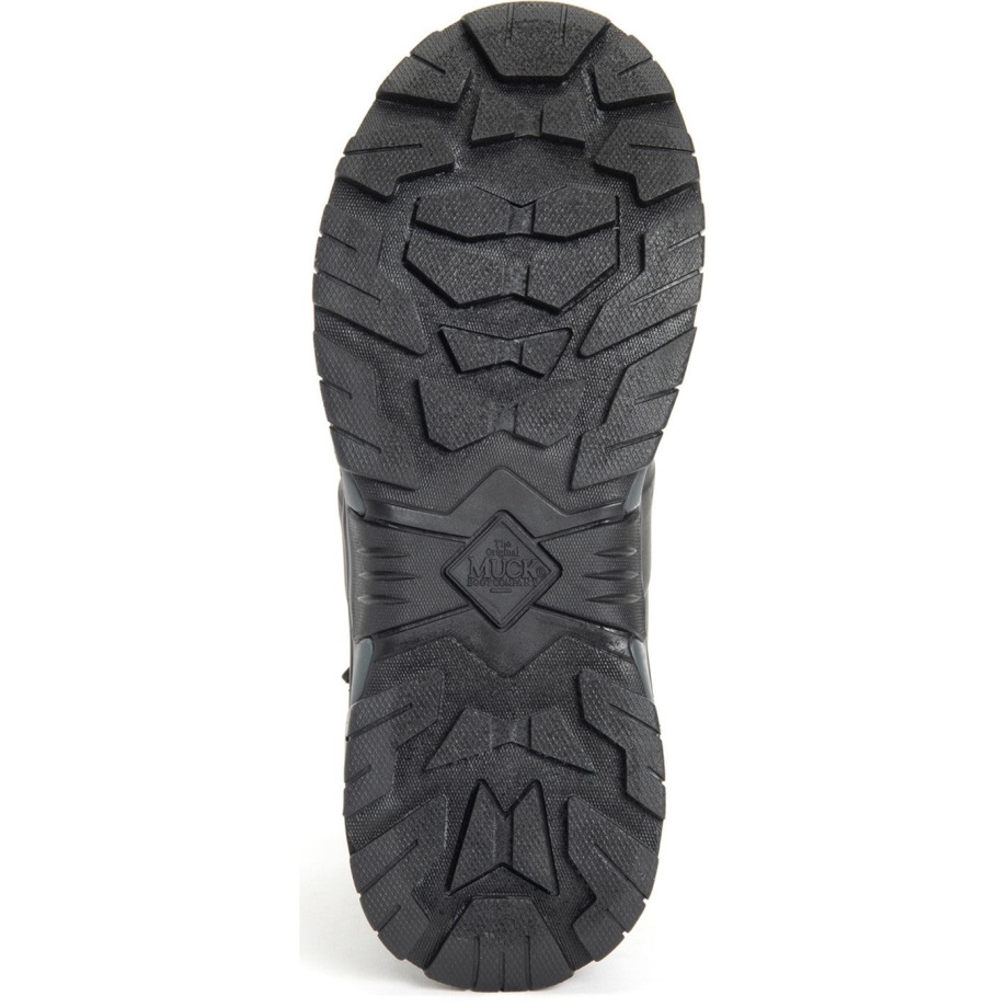 Muckboot Schwarze Kurze Herrenstiefel Mit Apex-Reißverschluss