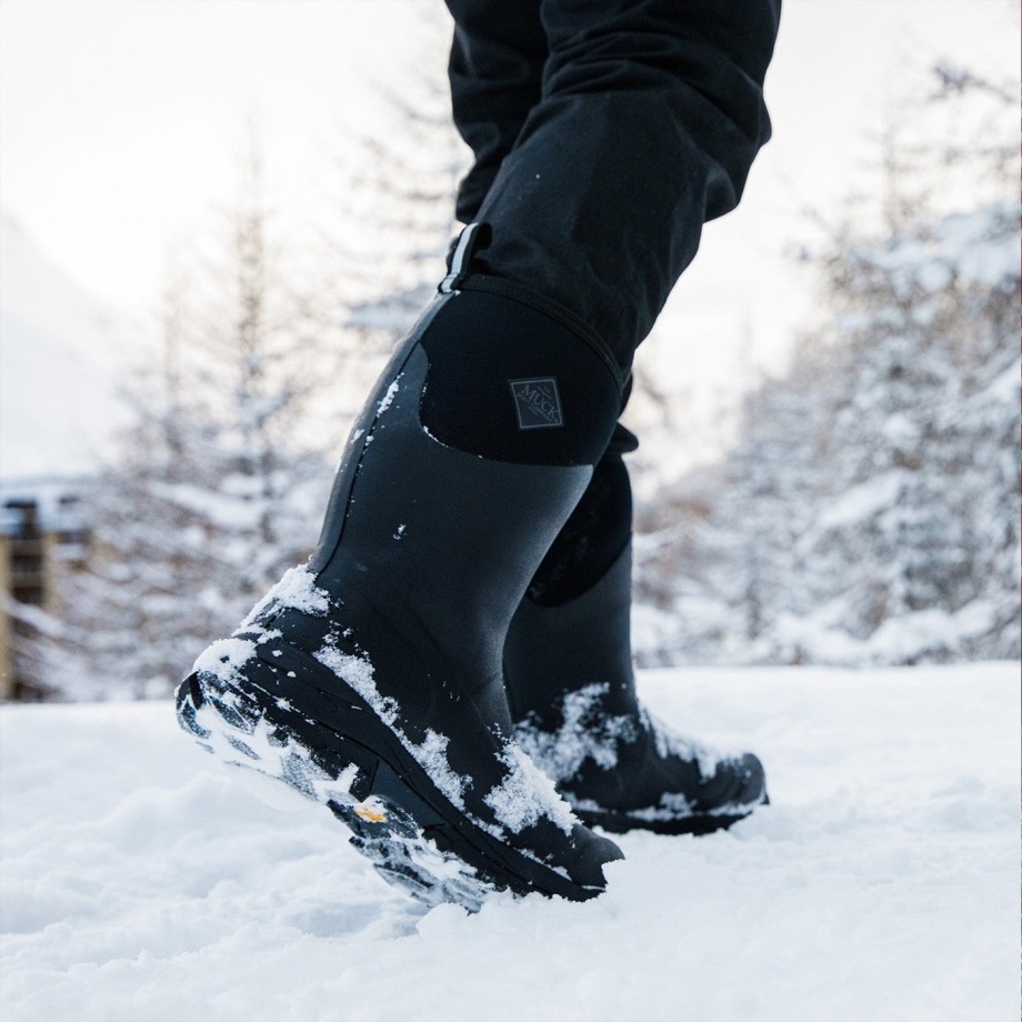 Muckboot Black Arctic Ice Vibram Ag Kurze All-terrain-stiefel Für Herren