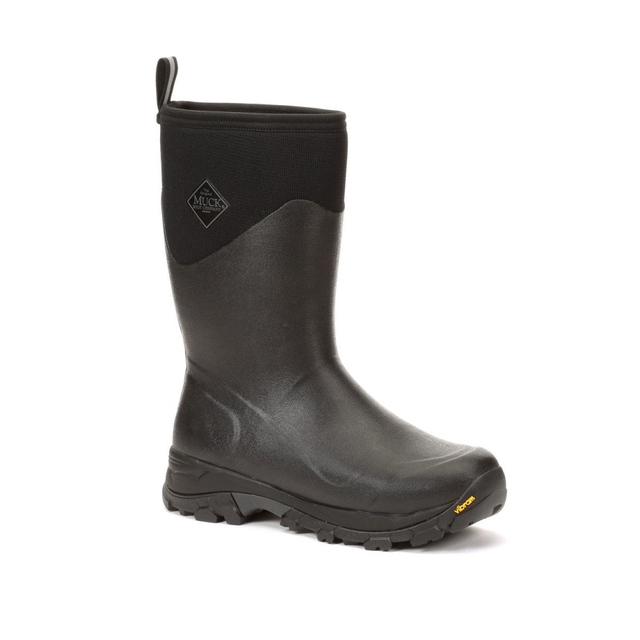 Muckboot Black Arctic Ice Vibram Ag Kurze All-terrain-stiefel Für Herren