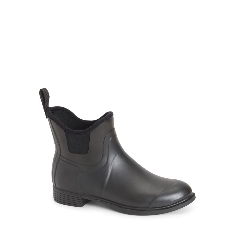Muckboot Schwarze Derby-Stiefeletten Für Damen