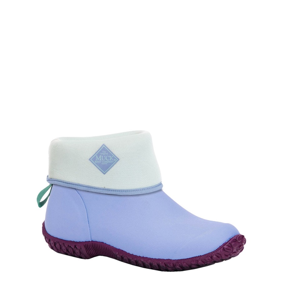 Muckboot Blauer Irisdruck Frauen Rhs Muckster Ii Kurze Stiefel