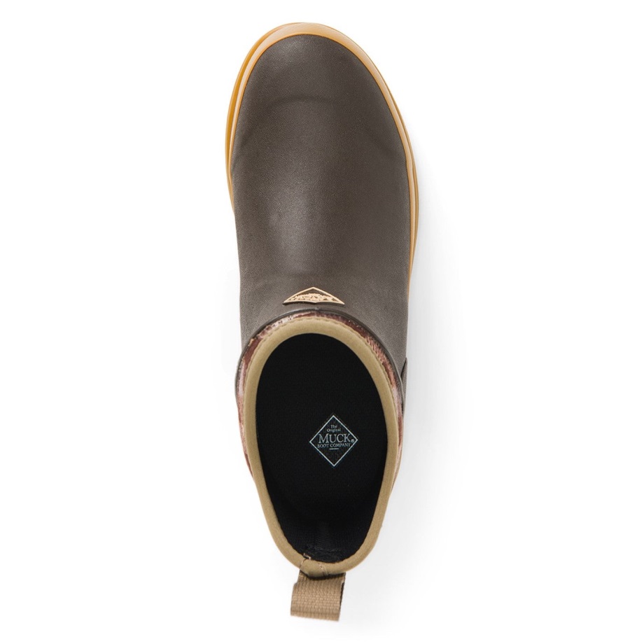 Muckboot Muck Originals Ankle Boots Für Damen Mit Braunem Karomuster