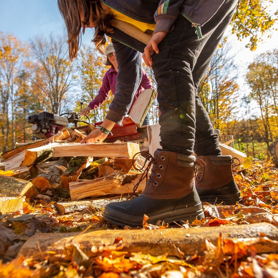 Muckboot Brown Muck Originals Duck Lace-up Leather Short Boots Für Damen