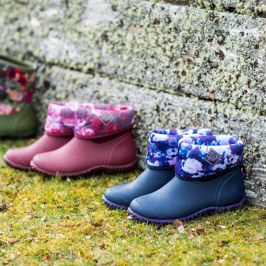 Muckboot Charcoal Print Frauen Rhs Muckster Ii Kurze Stiefel