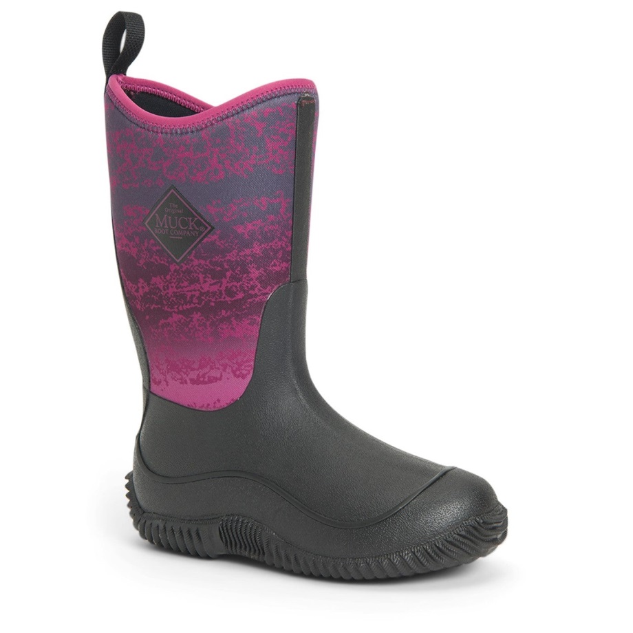 Muckboot Magenta Digi Fade Print Halbhohe Kinderstiefel
