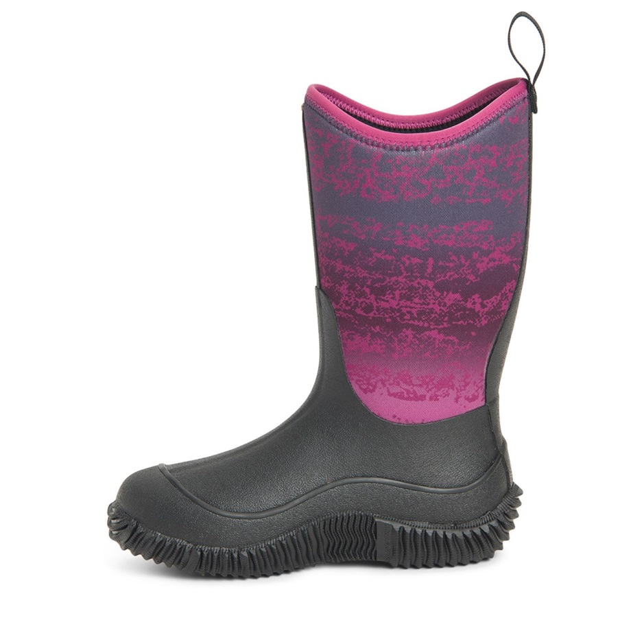 Muckboot Magenta Digi Fade Print Halbhohe Kinderstiefel