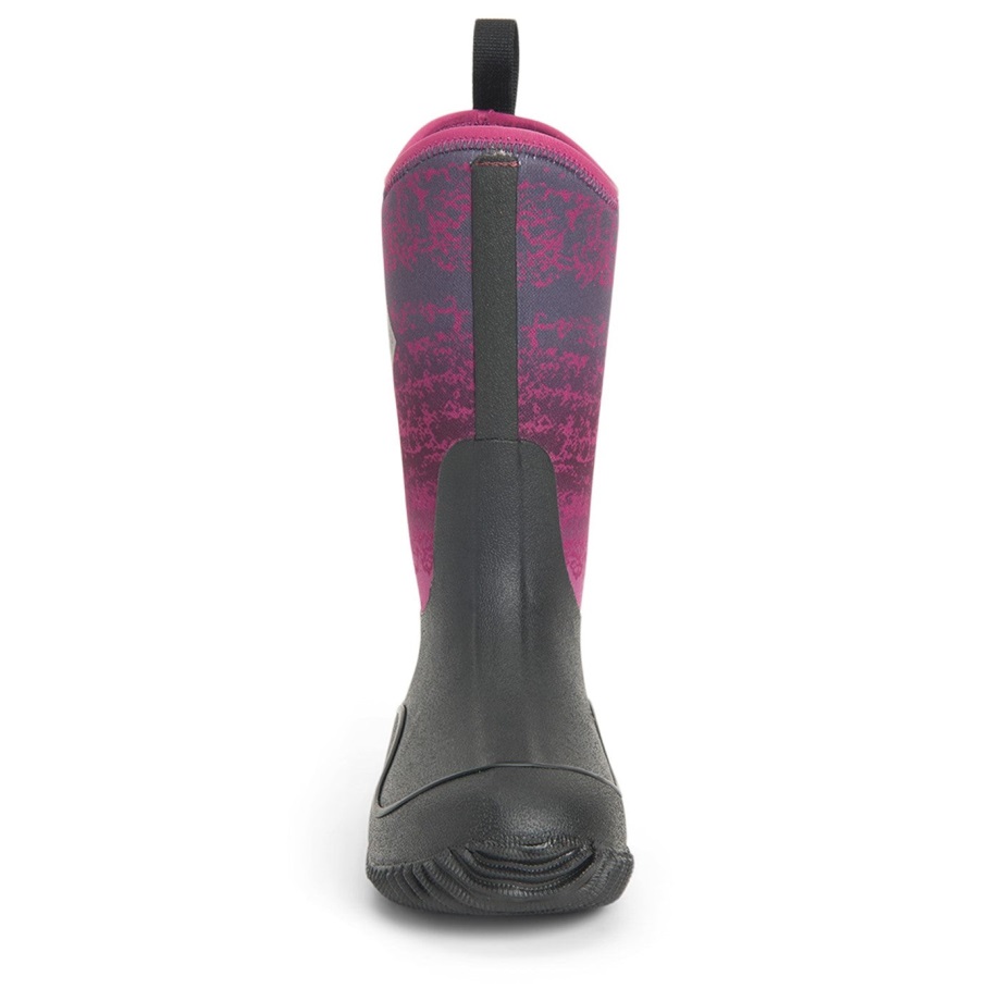 Muckboot Magenta Digi Fade Print Halbhohe Kinderstiefel