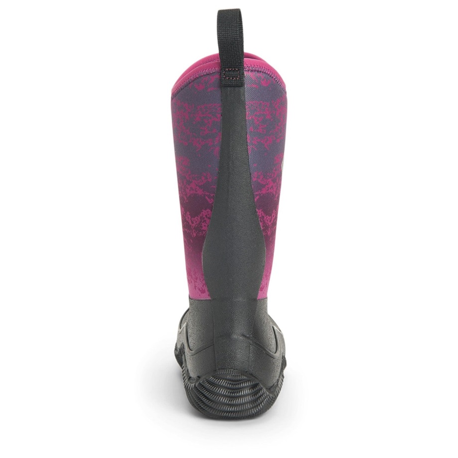 Muckboot Magenta Digi Fade Print Halbhohe Kinderstiefel