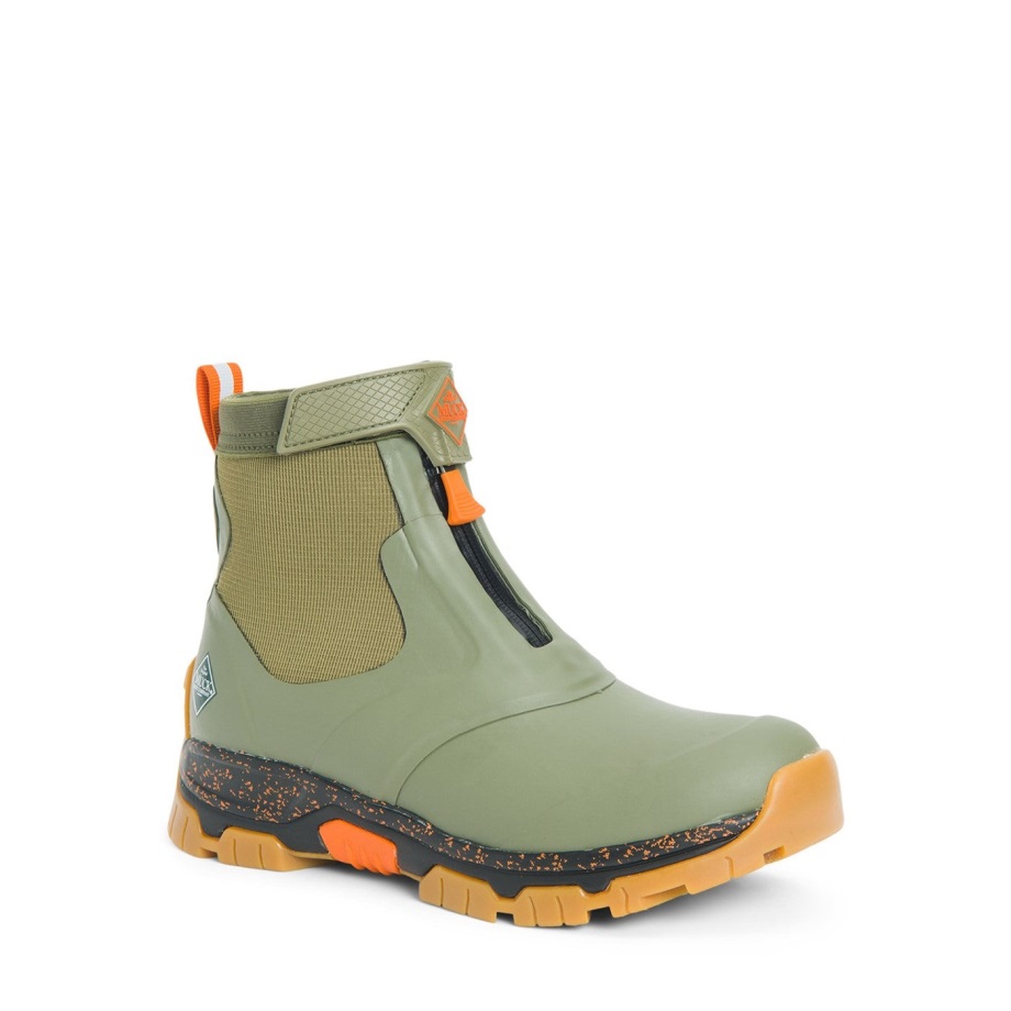 Muckboot Herren Apex Zip Kurze Stiefel Oliv