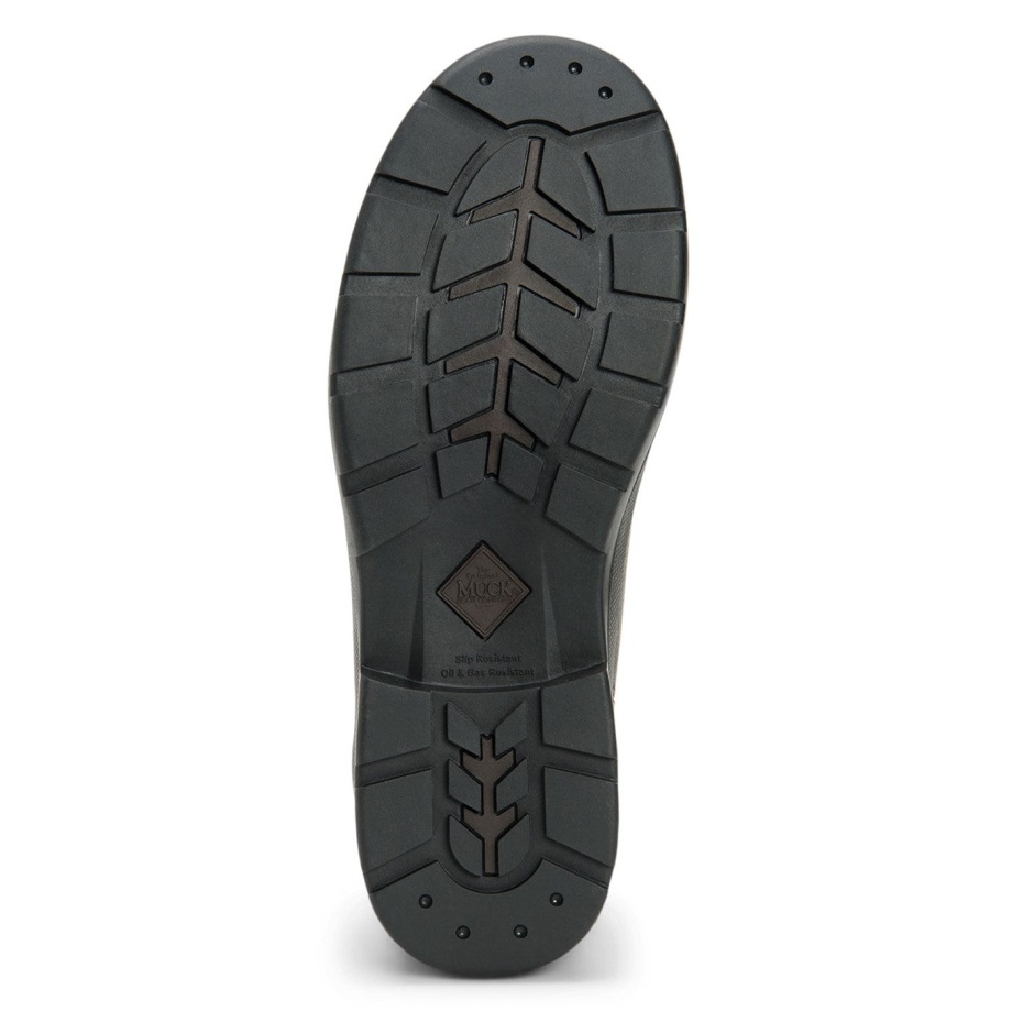 Muckboot Herren Chore Farm Leder Chelsea Sicherheitsstiefel Schwarz Kaffee