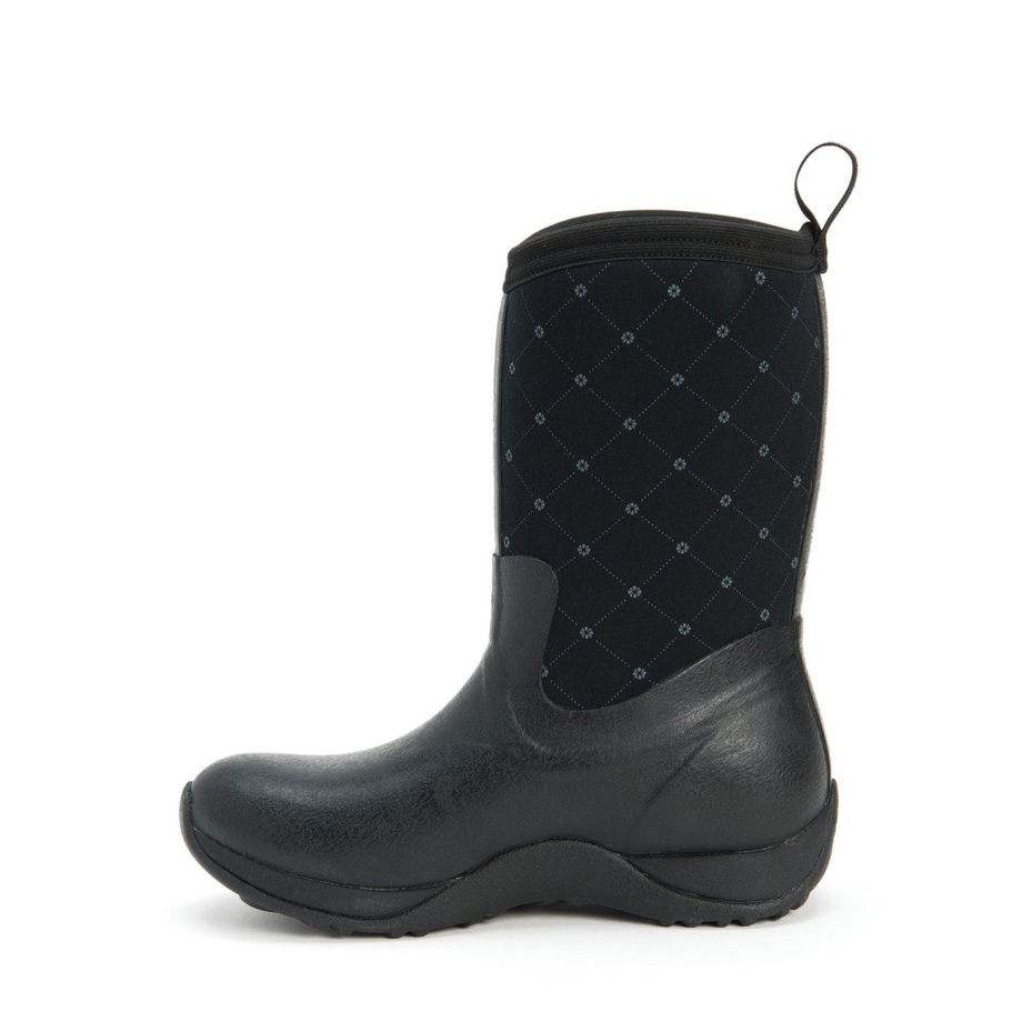 Muckboot Arctic Weekend Short Boots Für Damen Mit Schwarzem Castlerock-Print