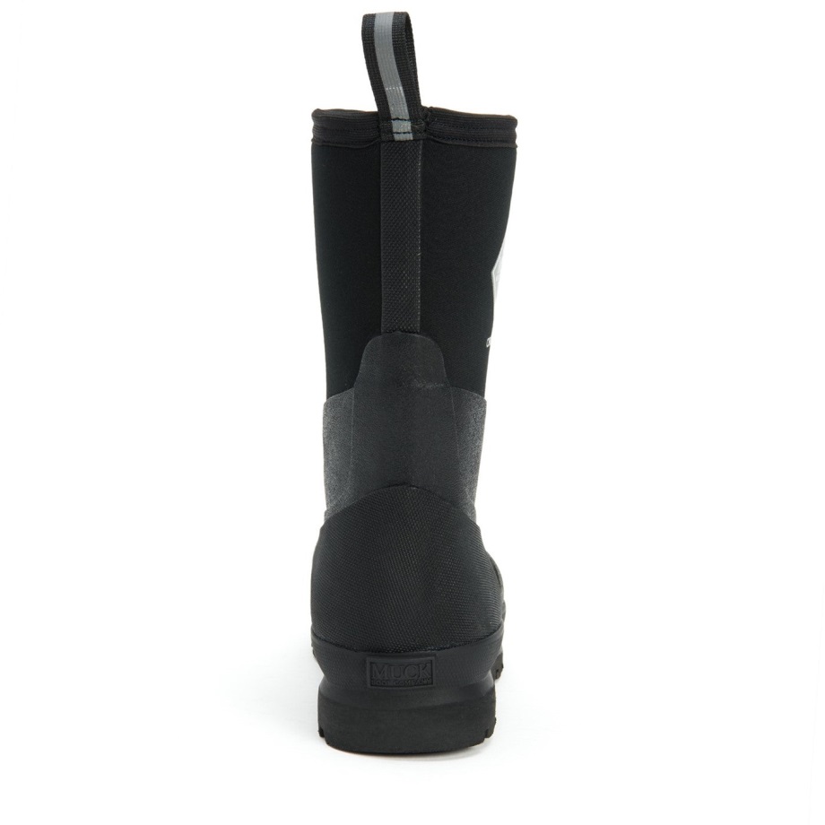 Unisex Hausarbeit Klassische Kurze Stiefel Schwarz Muckboot
