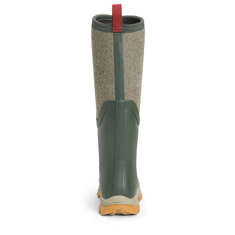 Arctic Sport Ii Hohe Stiefel Für Damen Olive Muckboot Mit Fischgrätmuster