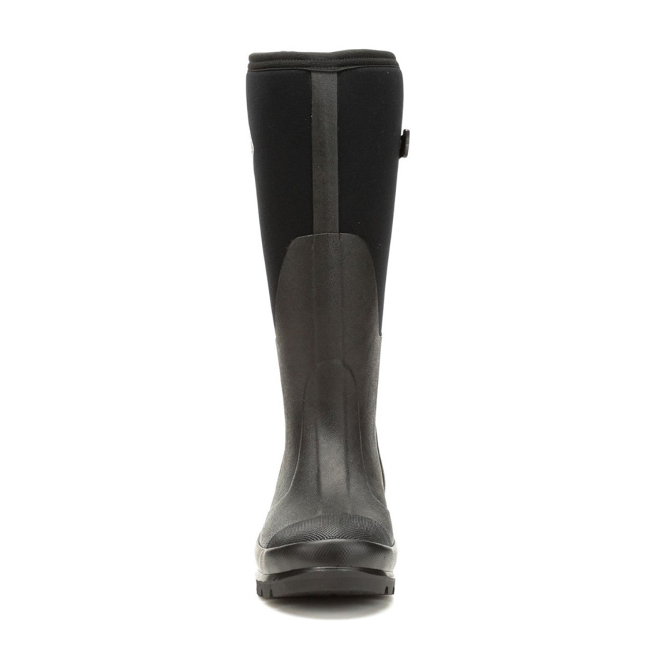 Hohe Damenstiefel, Verstellbar, Schwarzer Muckboot