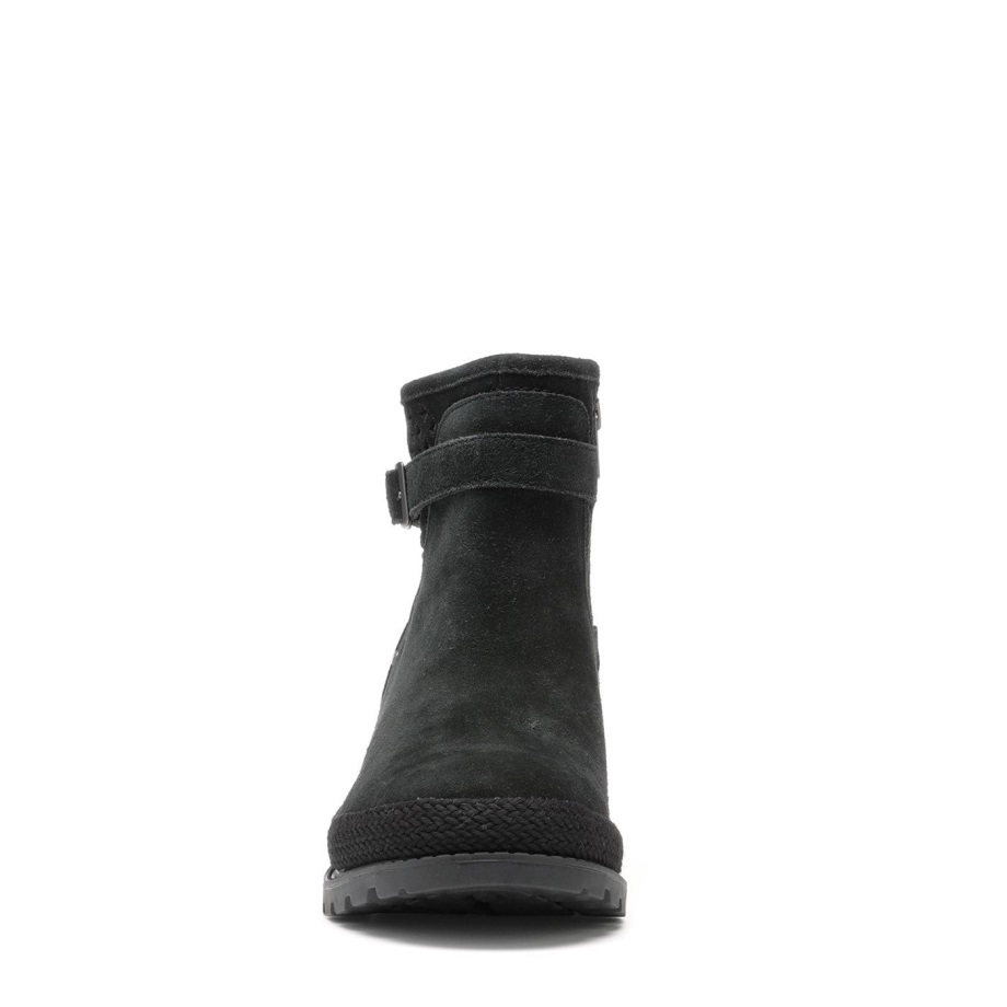 Damenstiefelette Liberty Aus Perforiertem Leder Muckboot Schwarz