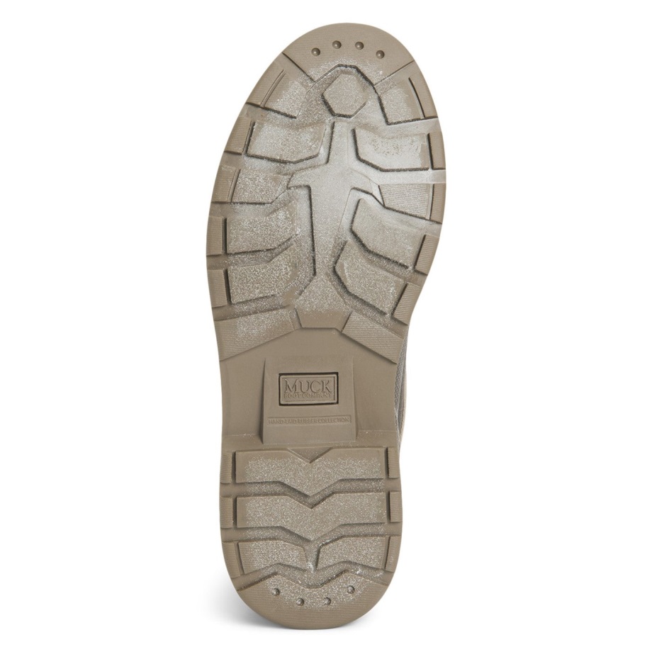 Muck Originals Damen-schnürstiefelette Aus Leder Mit Walnuss-karomuster Muckboot