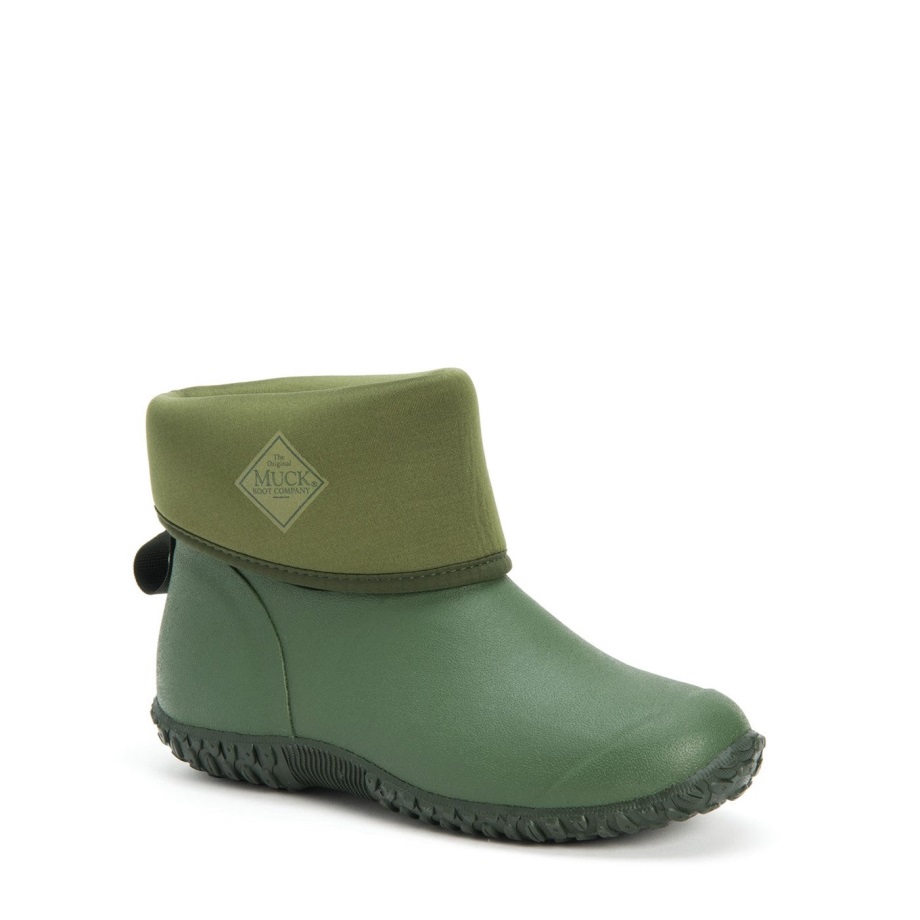 Rhs Muckster Ii Kurze Stiefel Für Damen Muckboot Grüner Vegetarischer Druck