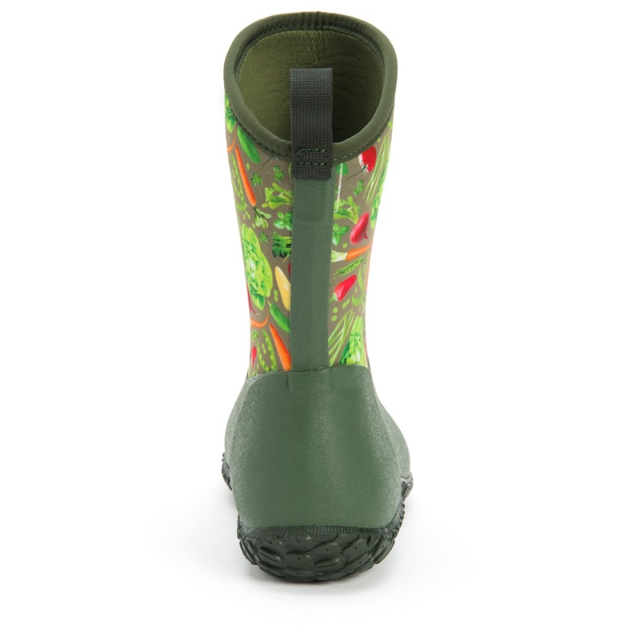 Rhs Muckster Ii Kurze Stiefel Für Damen Muckboot Grüner Vegetarischer Druck