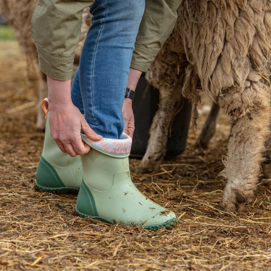 Rhs Muckster Ii Kurze Stiefel Für Damen Muckboot Sonnenblumendruck